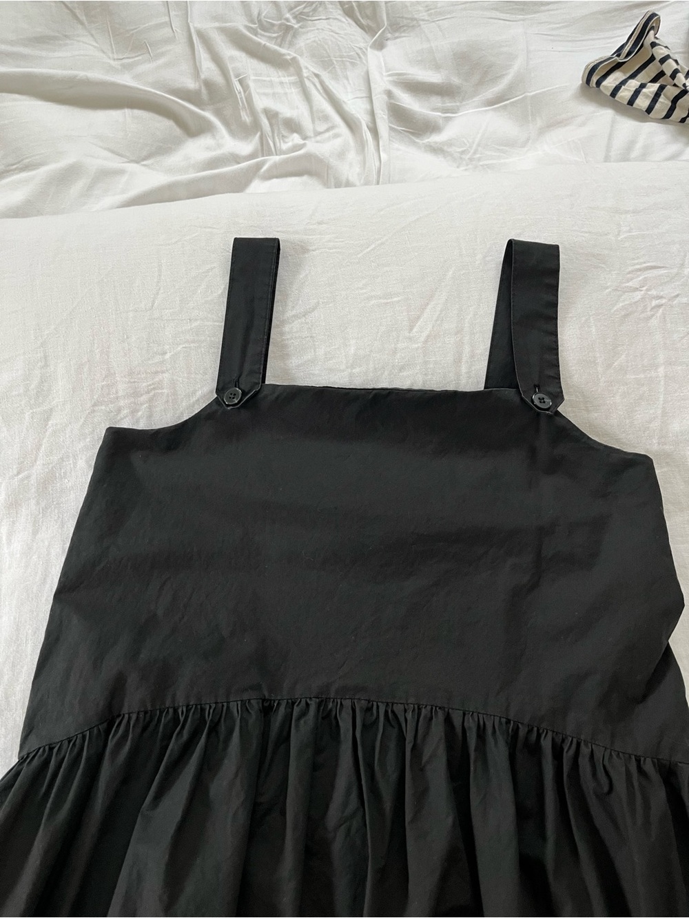 Black Sleeveless Midi Dress - Minimal Elegant Women's Dress - Picture 2 of 5